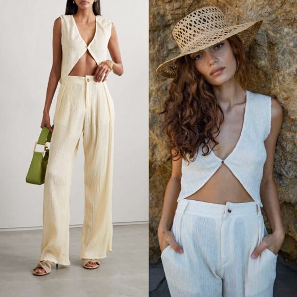 Savannah Morrow Zuma Top & Hali Pant‎ Set Beach Spring Summer Cancun - Picture 2 of 11